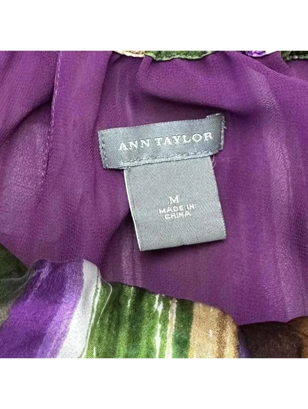 Ann Taylor Silk Striped Cami Top, Size M.